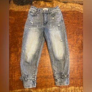 Girls wide leg jeans